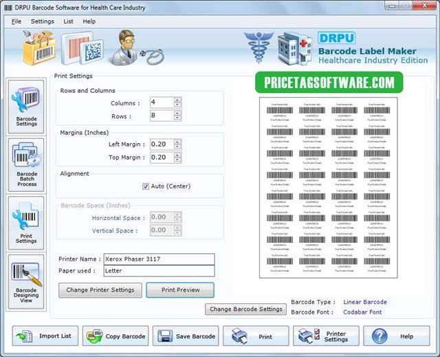 Barcode Labeling Software screenshot
