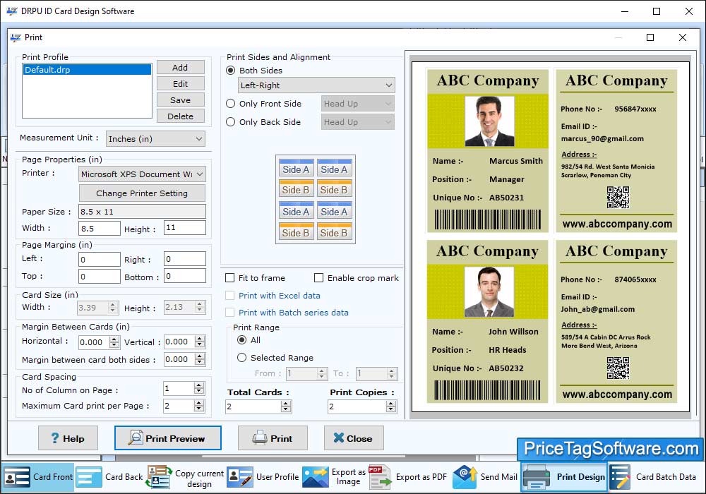 print Change Properties print Change Properties