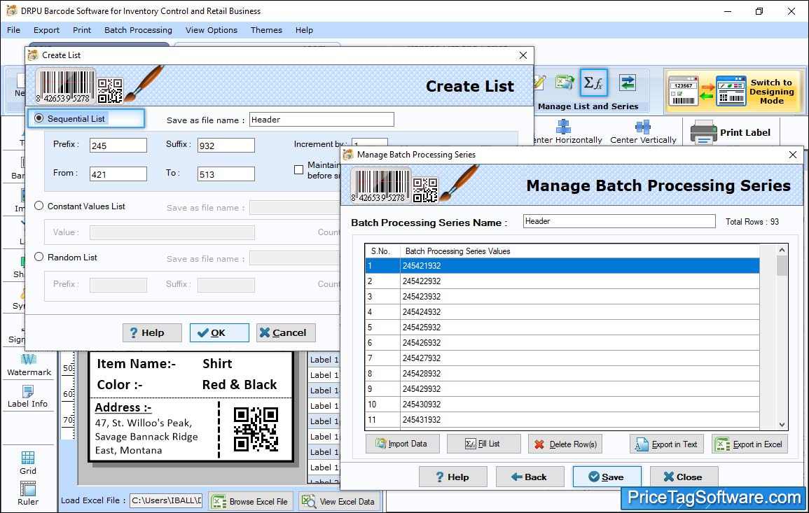Sequential List option Sequential List option