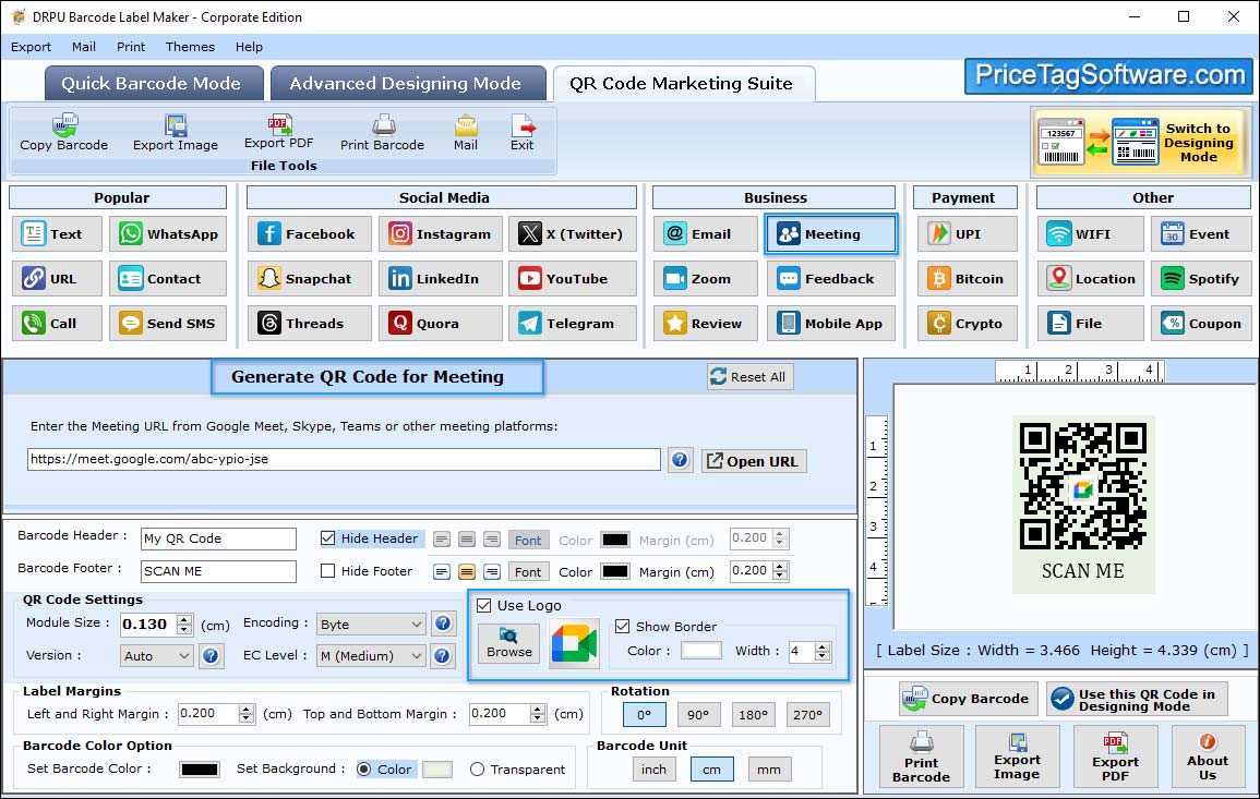 QR code Marketing mode QR code Marketing mode