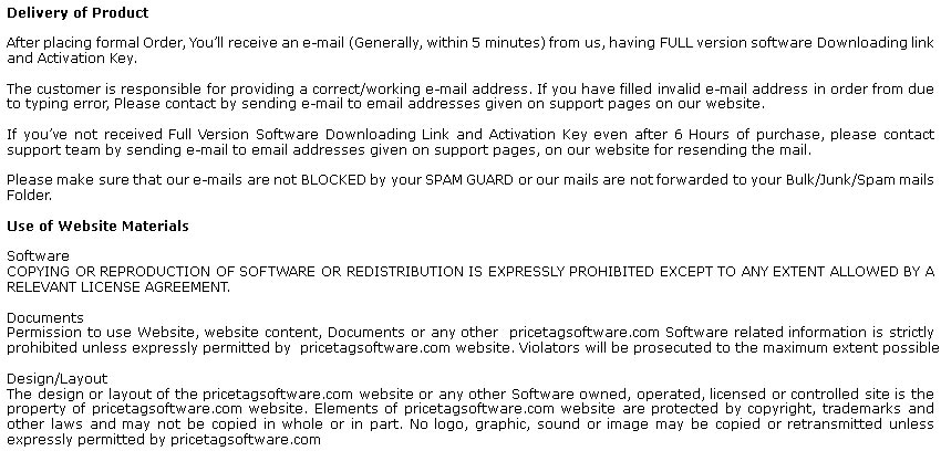 Terms and Conditions